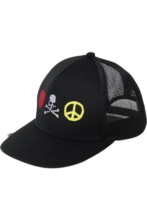 MASTERMIND Accessoarer, Herr, L, Stilig Hat med Skull Logo Broderad