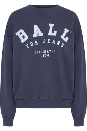 Ball Sweatshirts & Hoodies, Dam, S, Bomull, Sweatshirt med snygg tryck