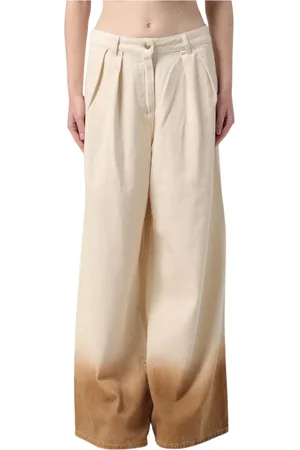 Alanui Jeans, Dam, W28, Bomull, Ombre Wide Leg Jeans