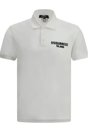 Dsquared2 Topp, Herr, S, Bomull, Klassisk Tennis Polo Skjorta med Monogram