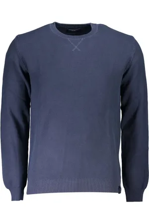 North Sails Stickade tröjor & koftor, Herr, XL, Bomull, Blå Bomull Herrtröja Modern Stil