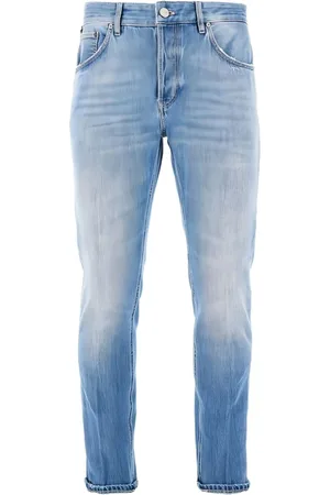 PT Torino Jeans, Herr, W31, Blå Indigo Byxor med Klassiska Fickor