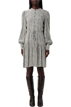 Twin-Set Klänning, Dam, L, Elegant Puff Sleeve Mini Dress