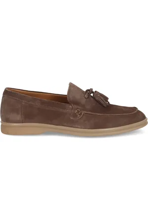 SANGIORGIO Skor, Herr, 44 EU, Mocka, Dove Grey Tassel Loafer