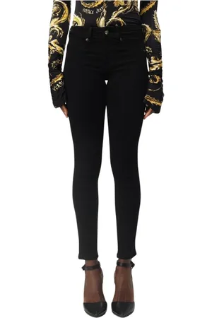 VERSACE Jeans, Dam, W29, Bomull, Svarta Skinny Jeans för Kvinnor