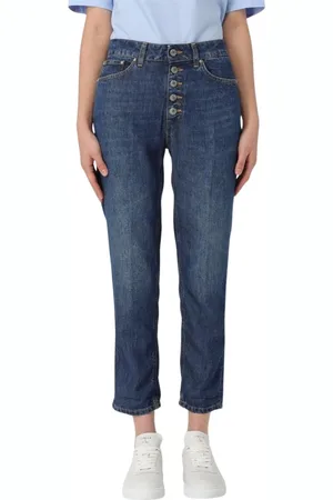 Dondup Jeans, Dam, W25, Bomull, Blå Raka jeans för Kvinnor