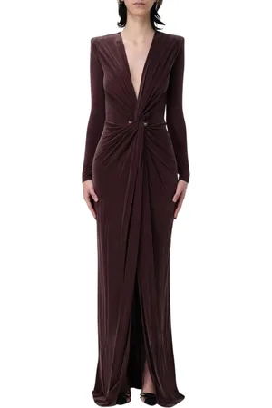 Elisabetta Franchi Klänning, Dam, XL, Elegant Maxi Klänning med Knutdetalj