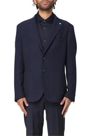 Manuel Ritz Jacka, Herr, 3Xl, Vit LinenBlend Blazer