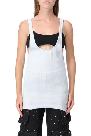 The Attico Topp, Dam, XS, Räfflad Stickad Tanktop