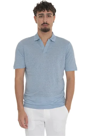 Gran Sasso Topp, Herr, 4Xl, Linne, Lätt Linne Polo Skjorta med Ventilation