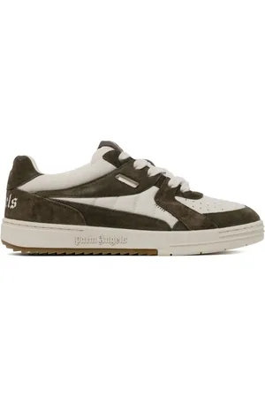 Palm Angels Skor, Herr, 41 EU, Mocka, Vit Mörkgrå Universitet Sneakers