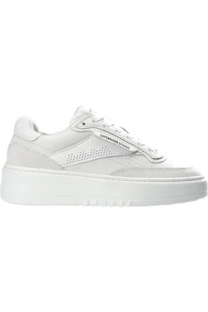 Copenhagen Shoes Skor, Herr, 39 EU, Läder, Retro läderblandning sneakers vit