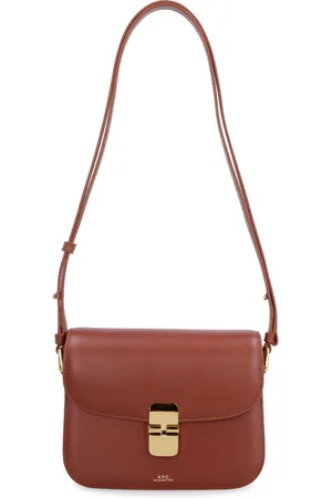 A.P.C. Väska, Dam, ONE Size, Läder, Läder Crossbody-väska med Lås