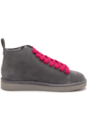 Panchic Skor, Dam, 37 EU, Mocka, Grå Eco-Päls Ankelboots med Extra Snören