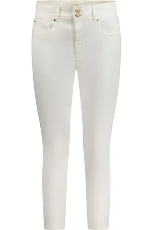 Guess Jeans, Dam, W32, Bomull, Vita Bomullsjeans & Byxor