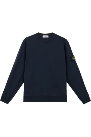 Stone Island Sweatshirts & Hoodies, Herr, 2Xl, Bomull, Vintage Fleece Tröja Blå