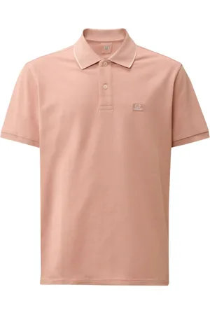 C.P. Company Topp, Herr, 3Xl, Bomull, Stretch Piquet Logo Polo Misty Rose