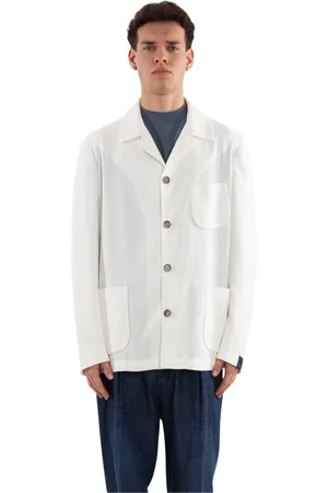 Biagio Santaniello Jacka, Herr, M, Boucle Blazer i Ljus Stil