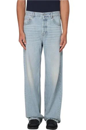 Saint Laurent Jeans, Herr, W32, Blå Slim-Fit Jeans