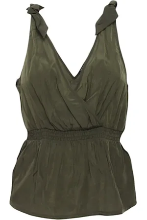 Liu Jo Topp, Dam, S, Polyester, Ärmlös Polyestertopp med V-ringning