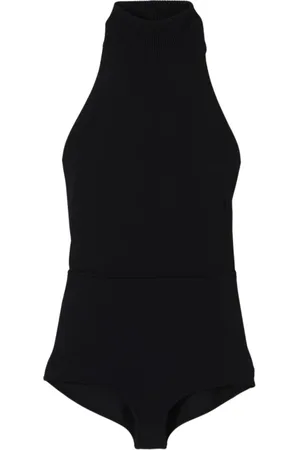 Max Mara Topp, Herr, XS, Svart Stickad Halter Topp