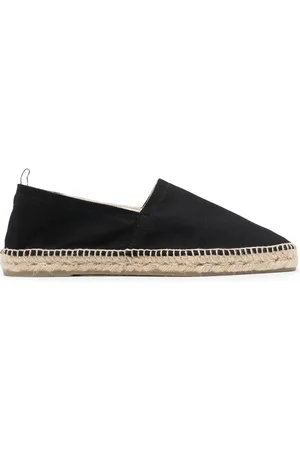 Castaner Skor, Herr, 42 EU, Bomull, Svarta platta espadriller skor