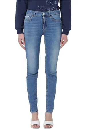 Liu Jo Jeans, Dam, W31, Bomull, Klassiska Blå Skinny Jeans