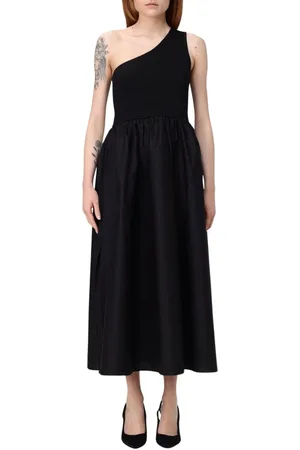 Twin-Set Klänning, Dam, XL, Elegant Midi Klänning med Spetsdetaljer