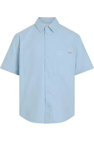Calvin Klein Skjorta, Herr, S, Bomull, Kortärmad bomullsskjorta