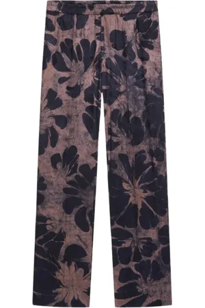 DRIES VAN NOTEN Byxor, Herr, L, Barocktryck Rak Ben Byxor