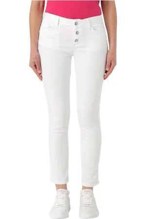 Liu Jo Jeans, Dam, W27, Bomull, Rosa Button Fly Skinny Jeans