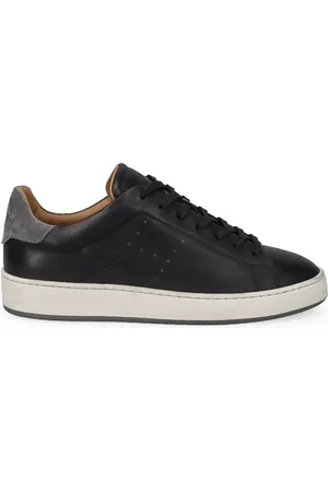Hogan Skor, Herr, 40 EU, Läder, Vintage Stil Svarta Sneakers