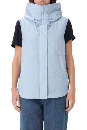 Peuterey Jacka, Dam, S, Quiltad Huva Väst Elegant Blå Blazer