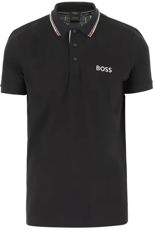 HUGO BOSS Topp, Herr, M, Bomull, Logo Polo Shirt i Stretch Cotton Blend