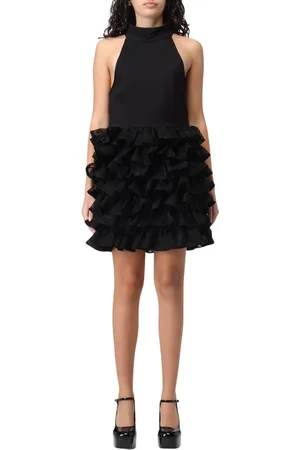 ROTATE Klänning, Dam, S, Polyester, Elegant Volang Mini Klänning