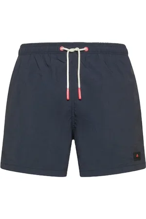Peuterey Badkläder, Herr, S, Nylon, Blå Nylon Strand Shorts med Logo