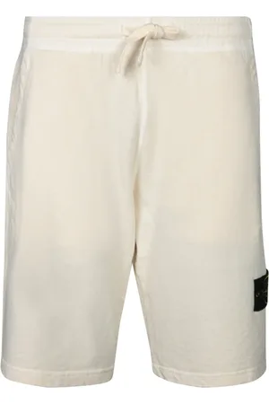 Stone Island Shorts, Herr, XL, Bomull, Stickade Bomull Elastiska Shorts