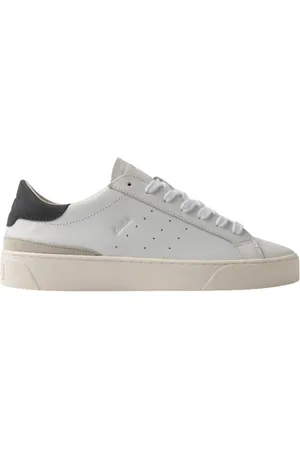 D.A.T.E. Skor, Herr, 40 EU, Bomull, Vit-Blå Sneakers Sonica Calf