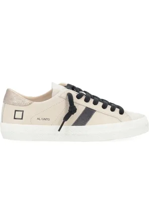 D.A.T.E. Skor, Dam, 40 EU, Läder, Hill Low Vintage Calf Ivory Sneakers