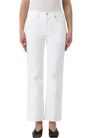 Jil Sander Jeans, Dam, W25, Elegant Wide Leg Vita Jeans