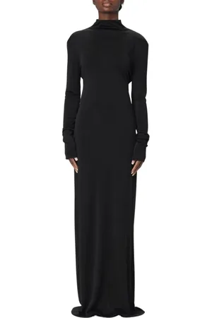 Khaite Klänning, Dam, S, Svart Elegant Midi Klänning