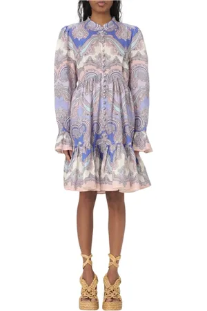 ZIMMERMANN Klänning, Dam, M, Elegant Paisley Button Mini Klänning