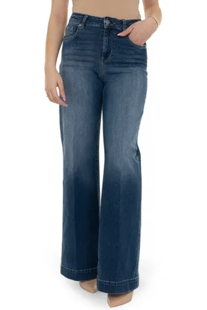 Liu Jo Jeans, Dam, W28, Denim, Autentiska Denim Wide Leg Jeans