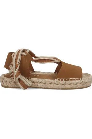 Paloma Barceló Skor, Dam, 37 EU, Läder, Bruna Lädersandaler Aintza Suede