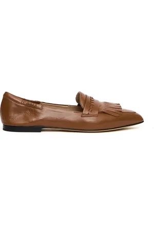Pomme D´Or Skor, Dam, 41 EU, Läder, Läder Loafer i Cuoio Stil
