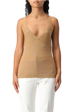 Max Mara Topp, Dam, L, Kashmir, Elegant Ribbad Sidotopp