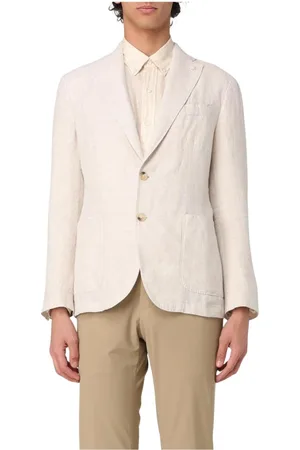 Manuel Ritz Jacka, Herr, 2Xl, Linne, Grön Linneblazer med Fickor