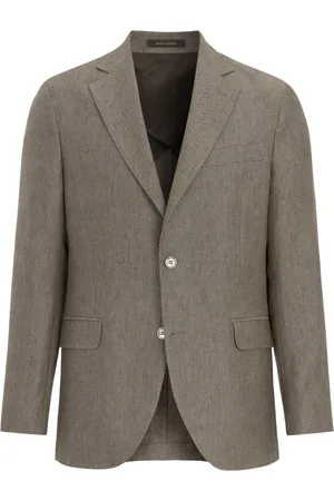 Oscar Jacobson Jacka, Herr, L, Brun Blazer Tailoring