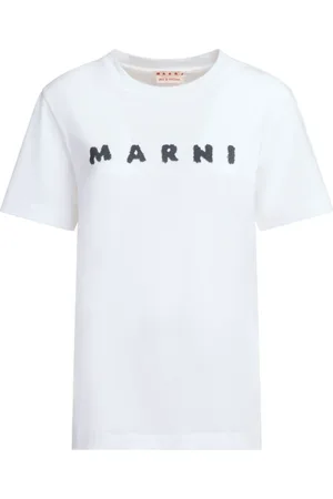 Marni Topp, Dam, 3Xs, Bomull, Vit T-shirt och Polo