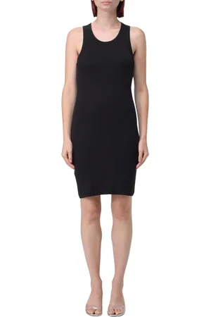 Helmut Lang Klänning, Dam, S, Bomull, Svart Racerback Mini Klänning